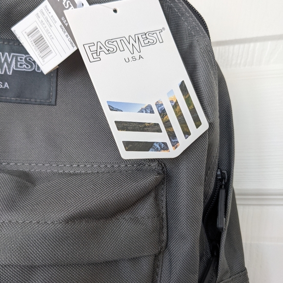 NWT East West Bookbag Charcoal Gray - Picture 7 of 7